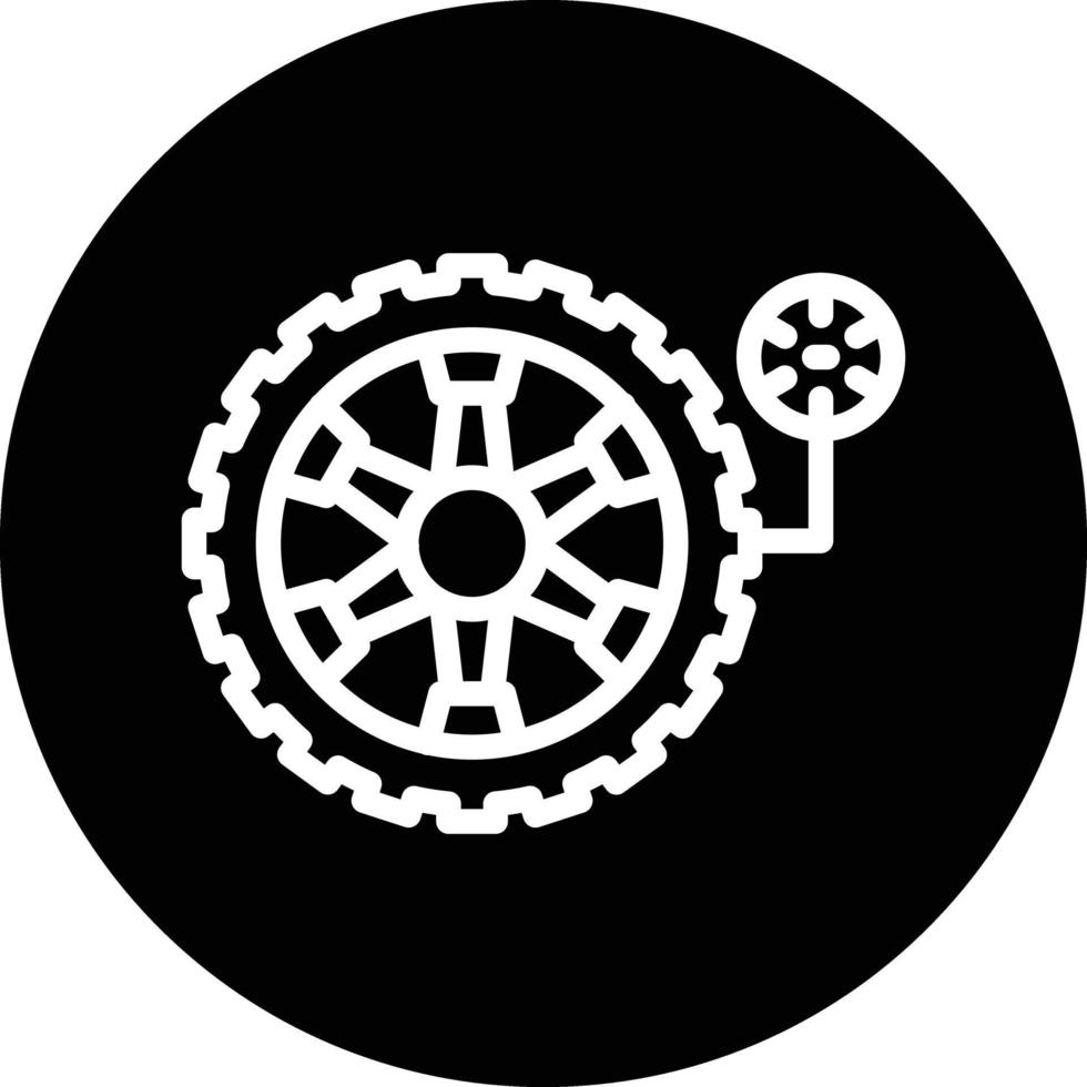 Tyre Pressure Vector Icon Design