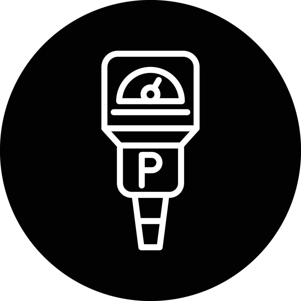 diseño de icono de vector de parquímetro