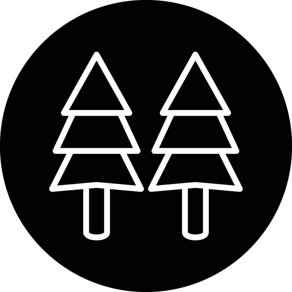 Pine Tree Vector Icon Design