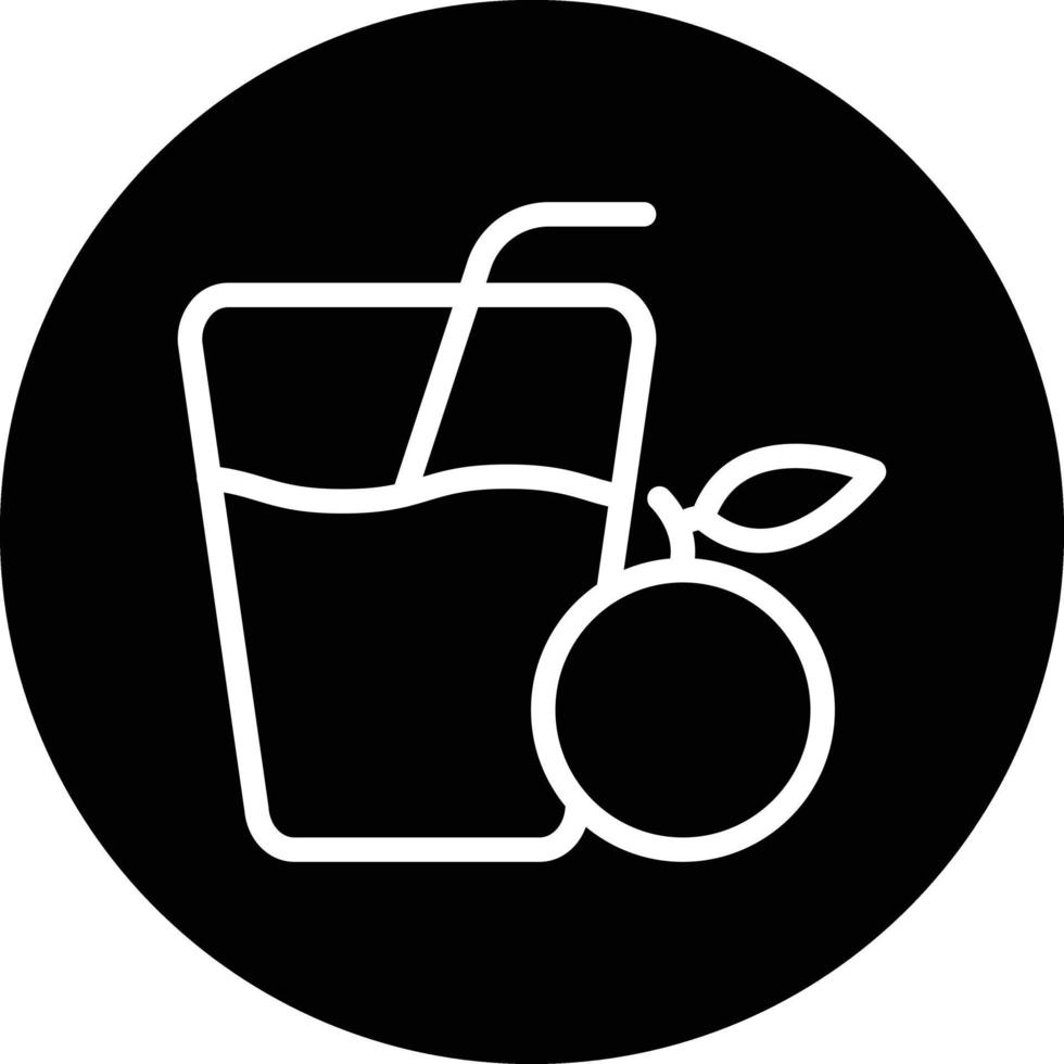 Orange Juice Vector Icon Design