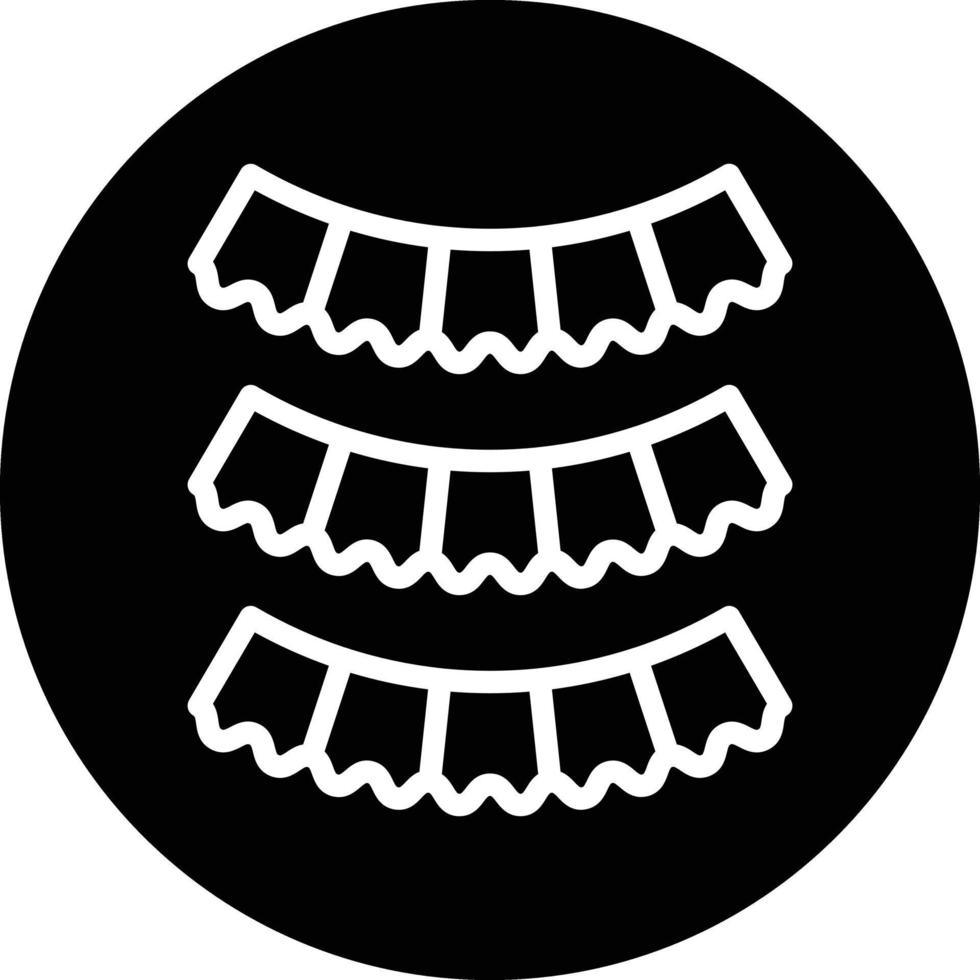 New Year Flags Vector Icon Design