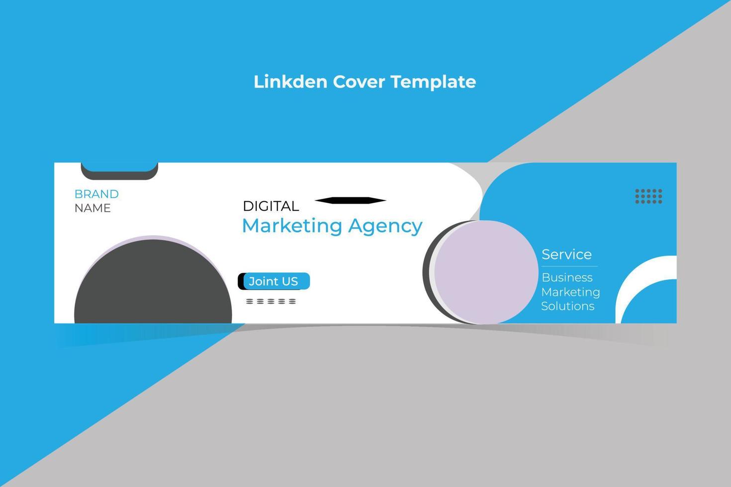 corporate Business linkedin cover banner and facebook cover banner template design. vector