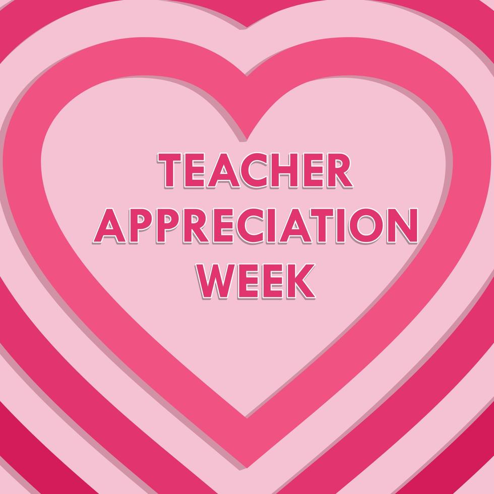 Teacher Appreciation Week in United States. Celebrated annual in May, Student learning concept, modern background vector illustration