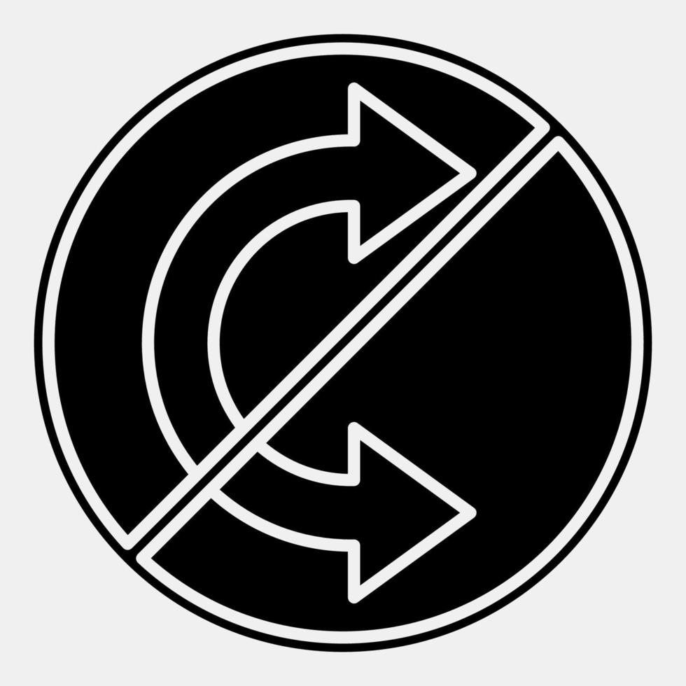 Icon do not roll. Packaging symbol elements. Icons in glyph style. Good for prints, posters, logo, product packaging, sign, expedition, etc. vector