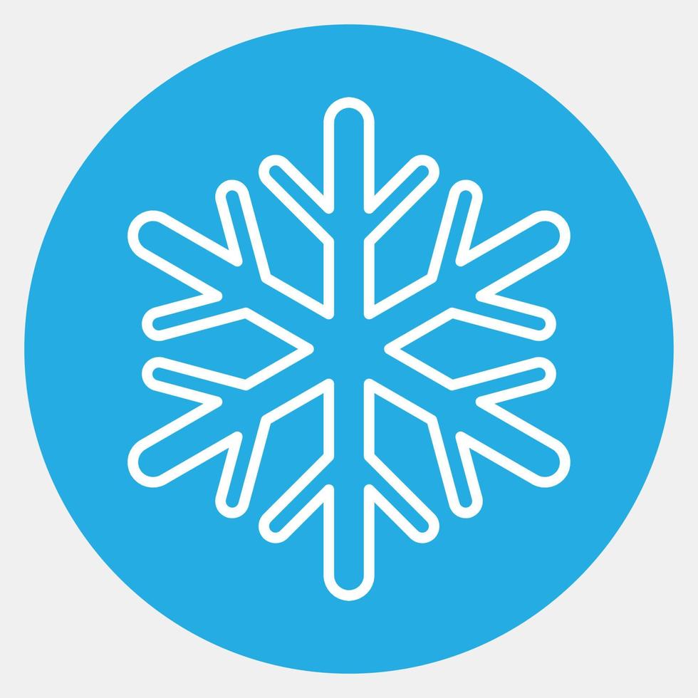 Icon frost resistance. Packaging symbol elements. Icons in blue round style. Good for prints, posters, logo, product packaging, sign, expedition, etc. vector