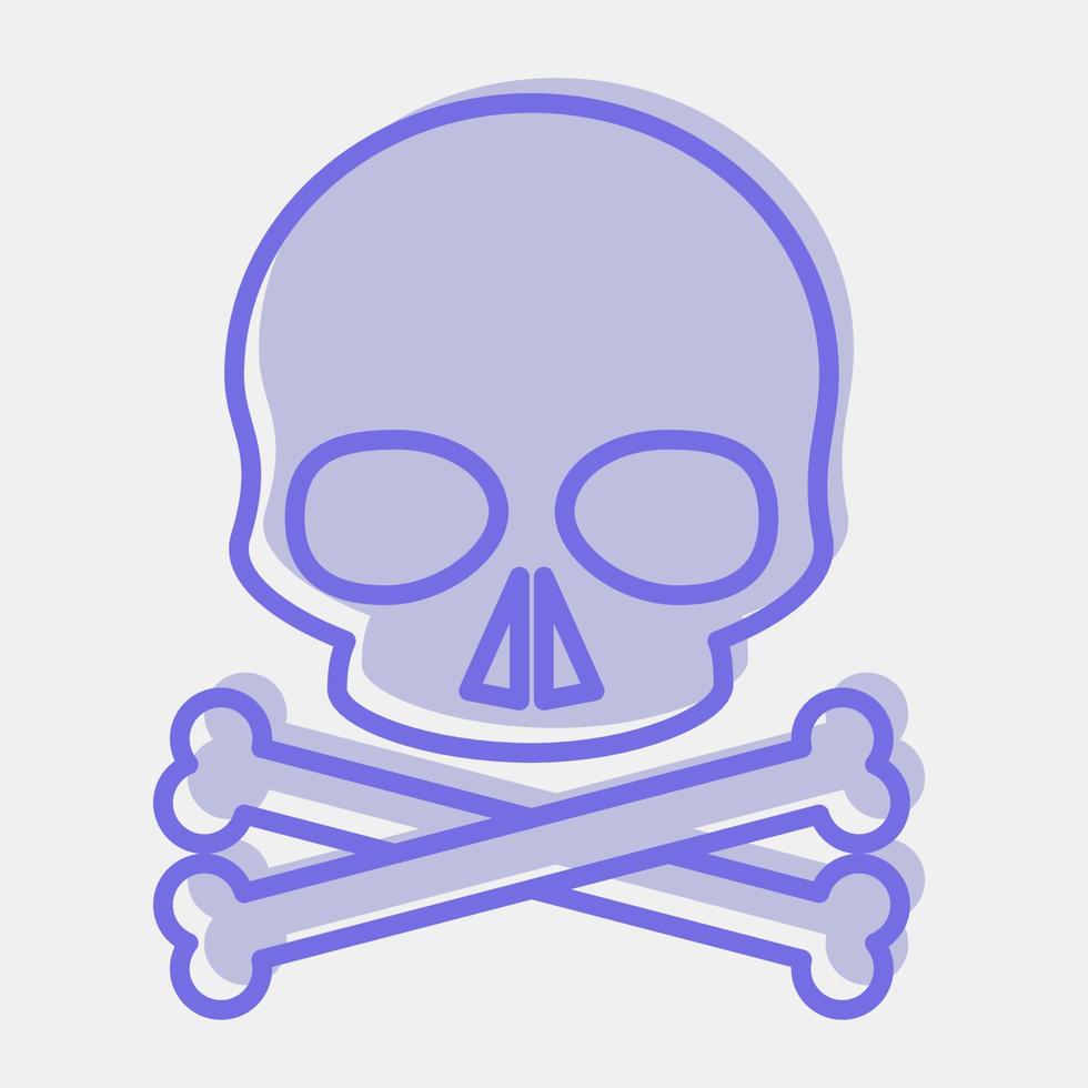 Icon danger. Packaging symbol elements. Icons in two tone style. Good for prints, posters, logo, product packaging, sign, expedition, etc. vector