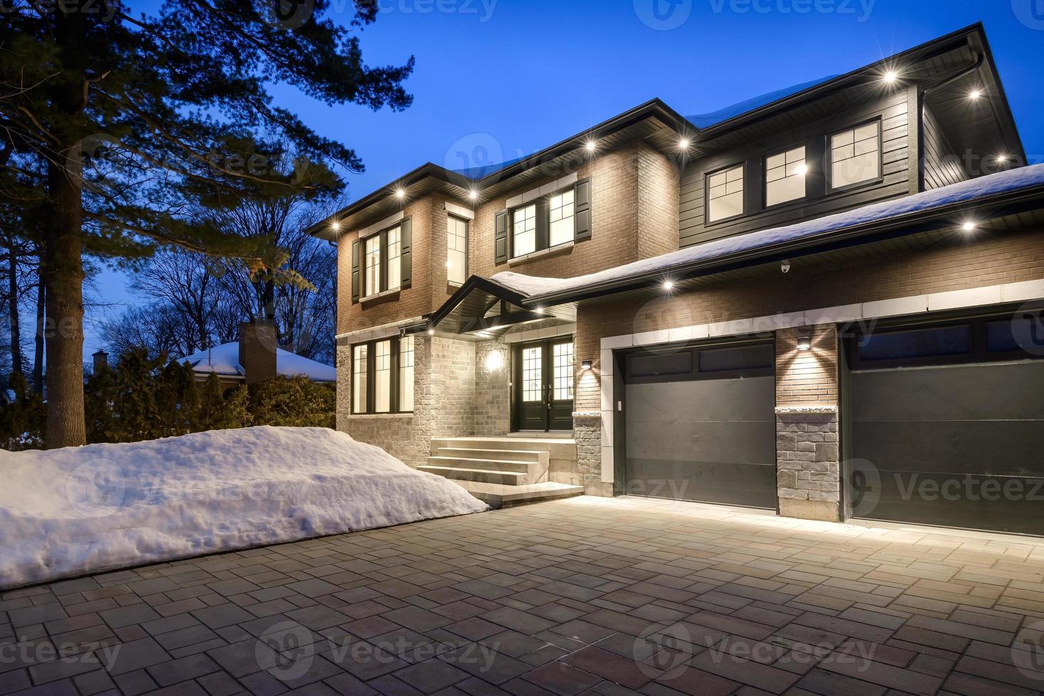 Beautiful luxury Canadian single family house in greater Montreal area photo