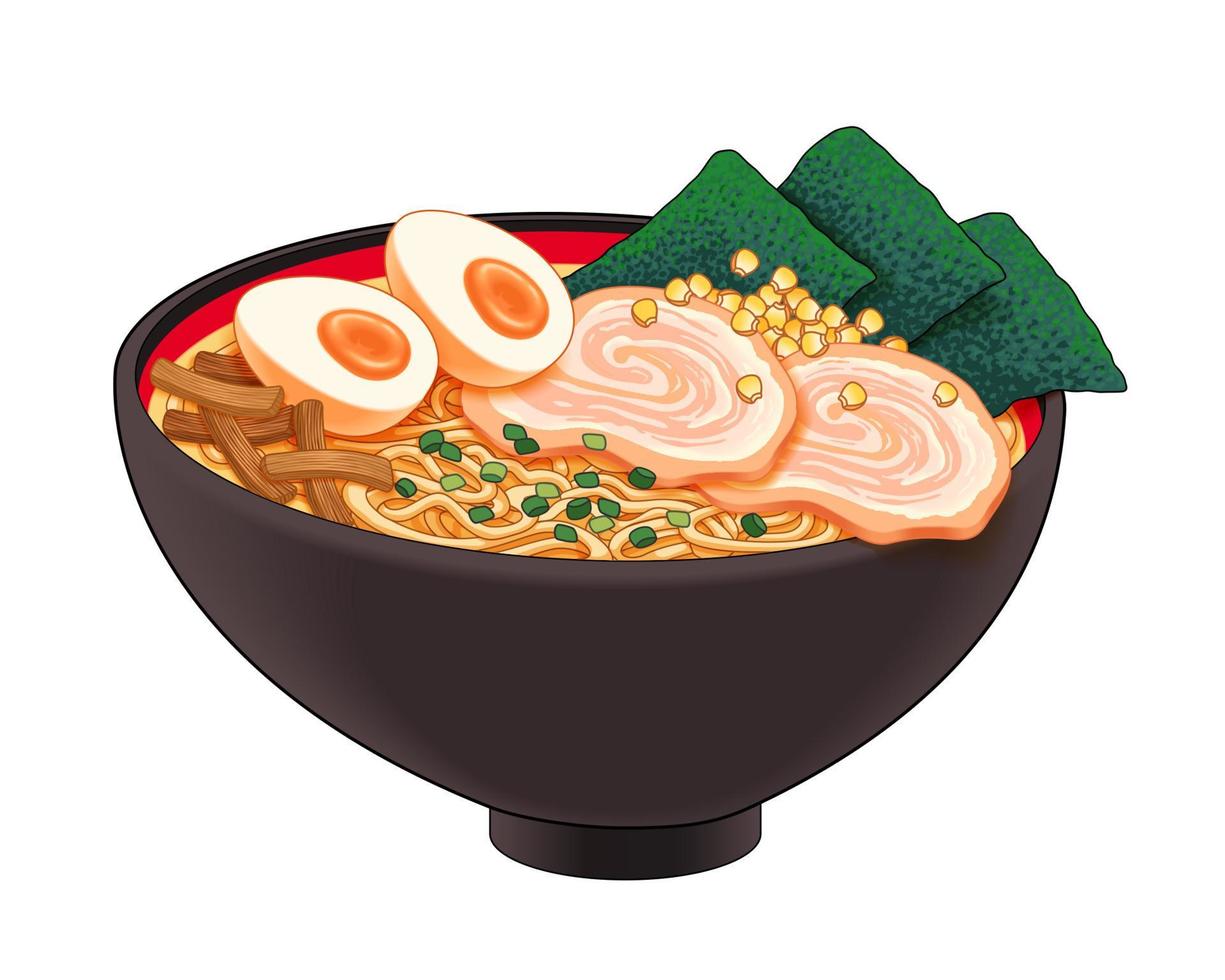 japonés comida - ramen en tradicional cerámico cuenco en ramen tienda  cocina ai generativo 33652445 Foto de stock en Vecteezy