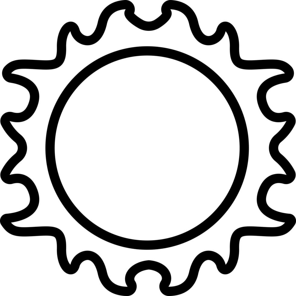 line icon for sol vector