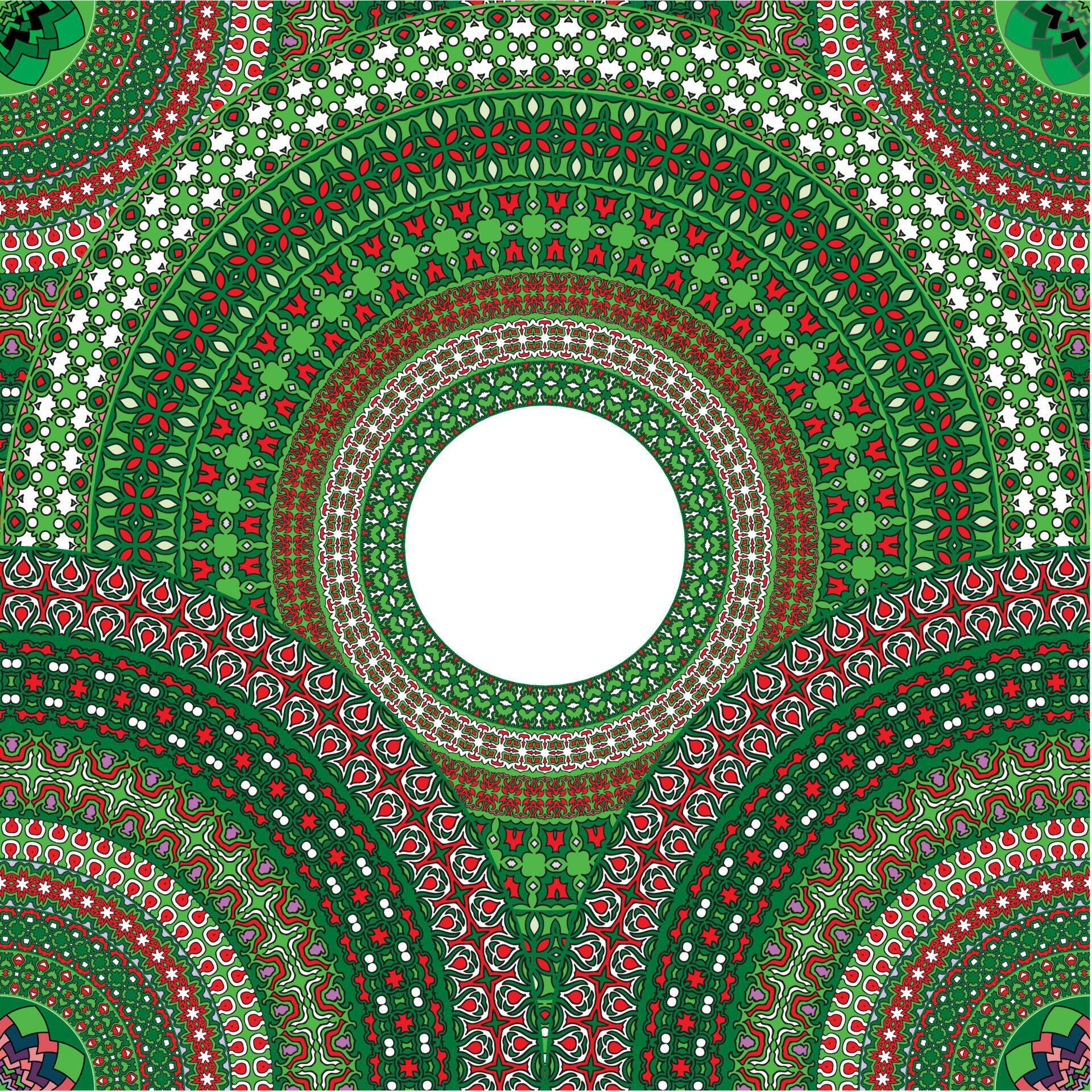 Background template with Mandela pattern design 22976331 Vector Art at