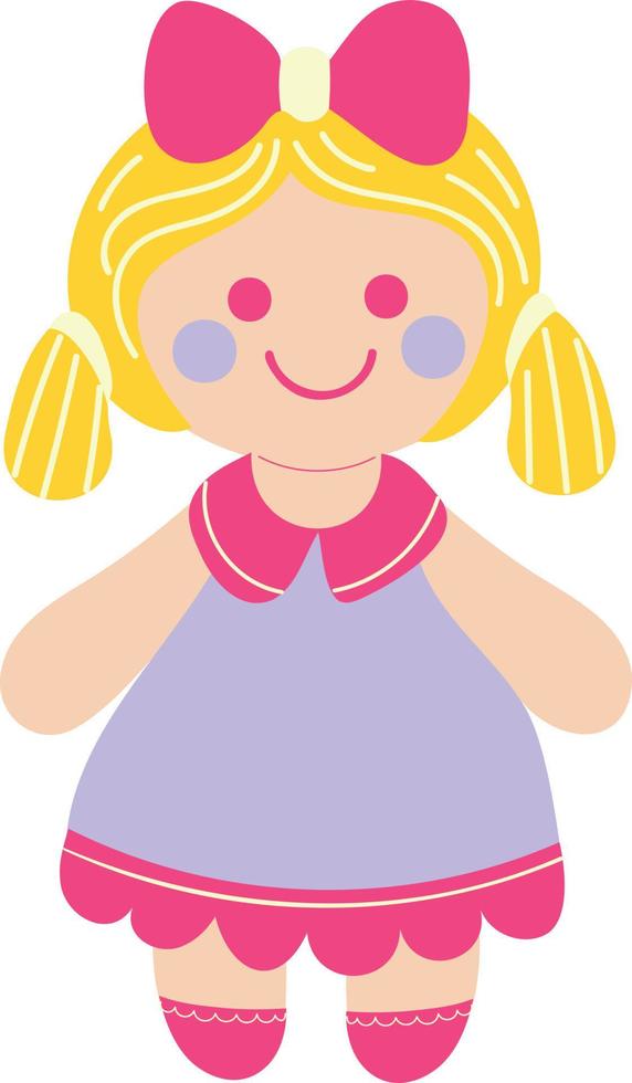 Cute Doll Illustration vector