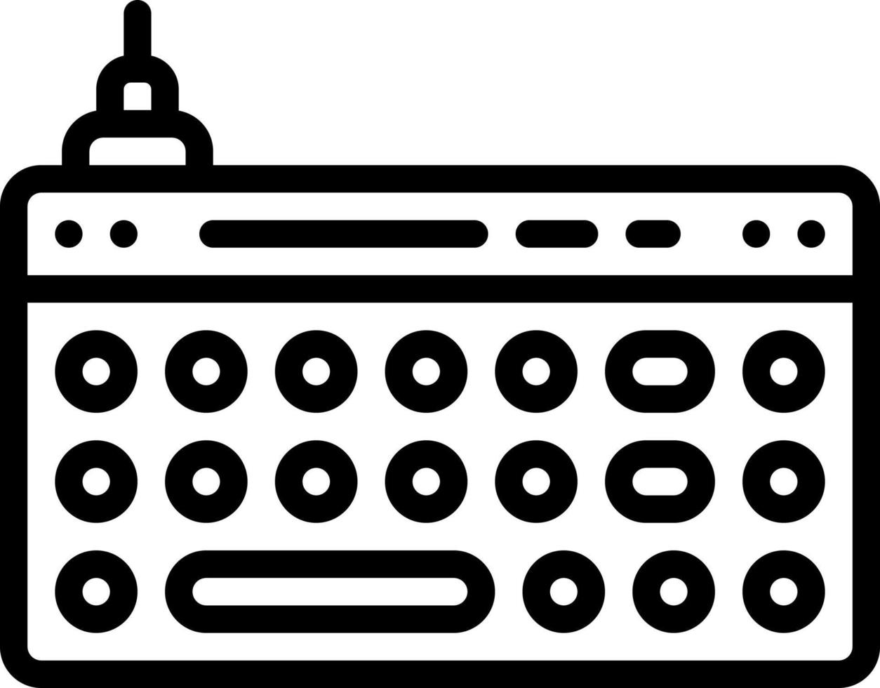 line icon for keyboards vector