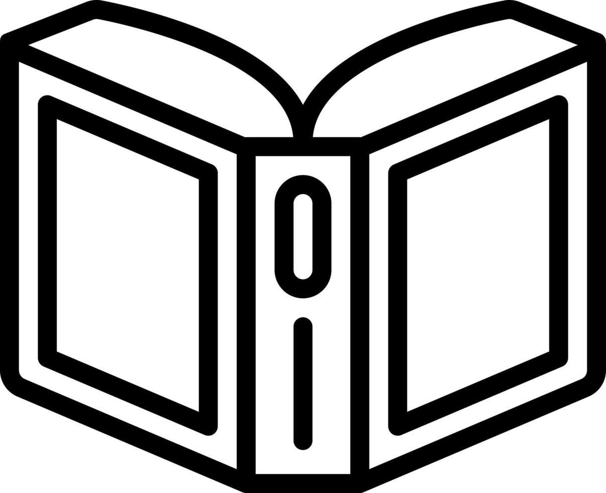 línea icono para libro de bolsillo vector