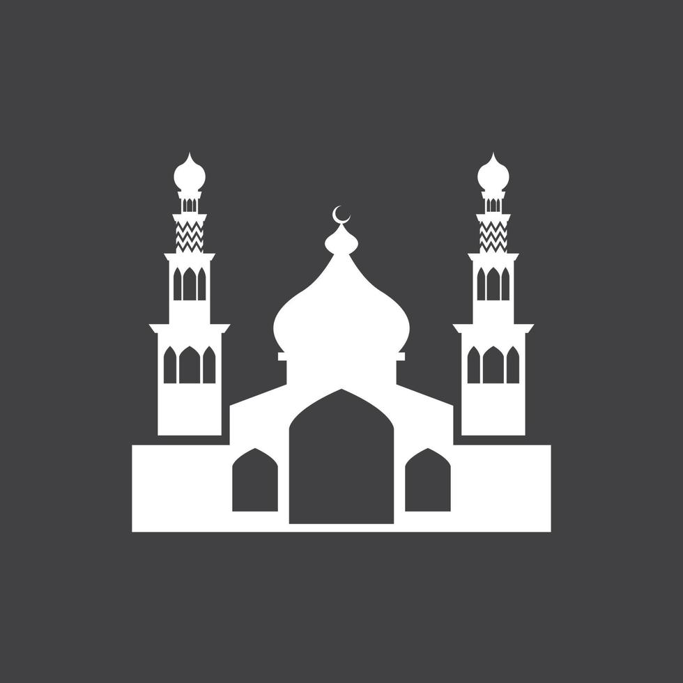 islámico mezquita logo diseño vector modelo ilustración