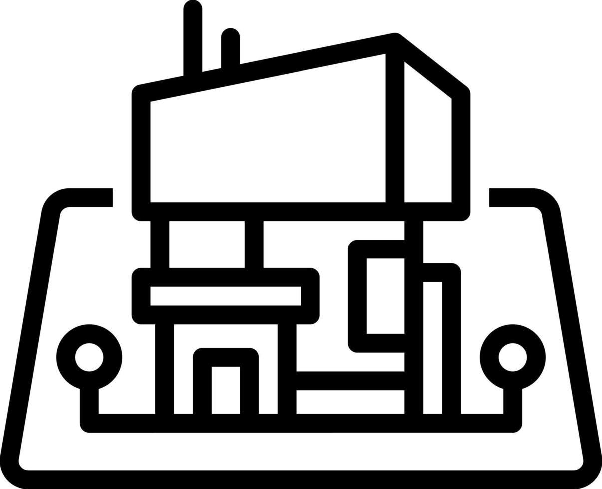 line icon for architectural vector