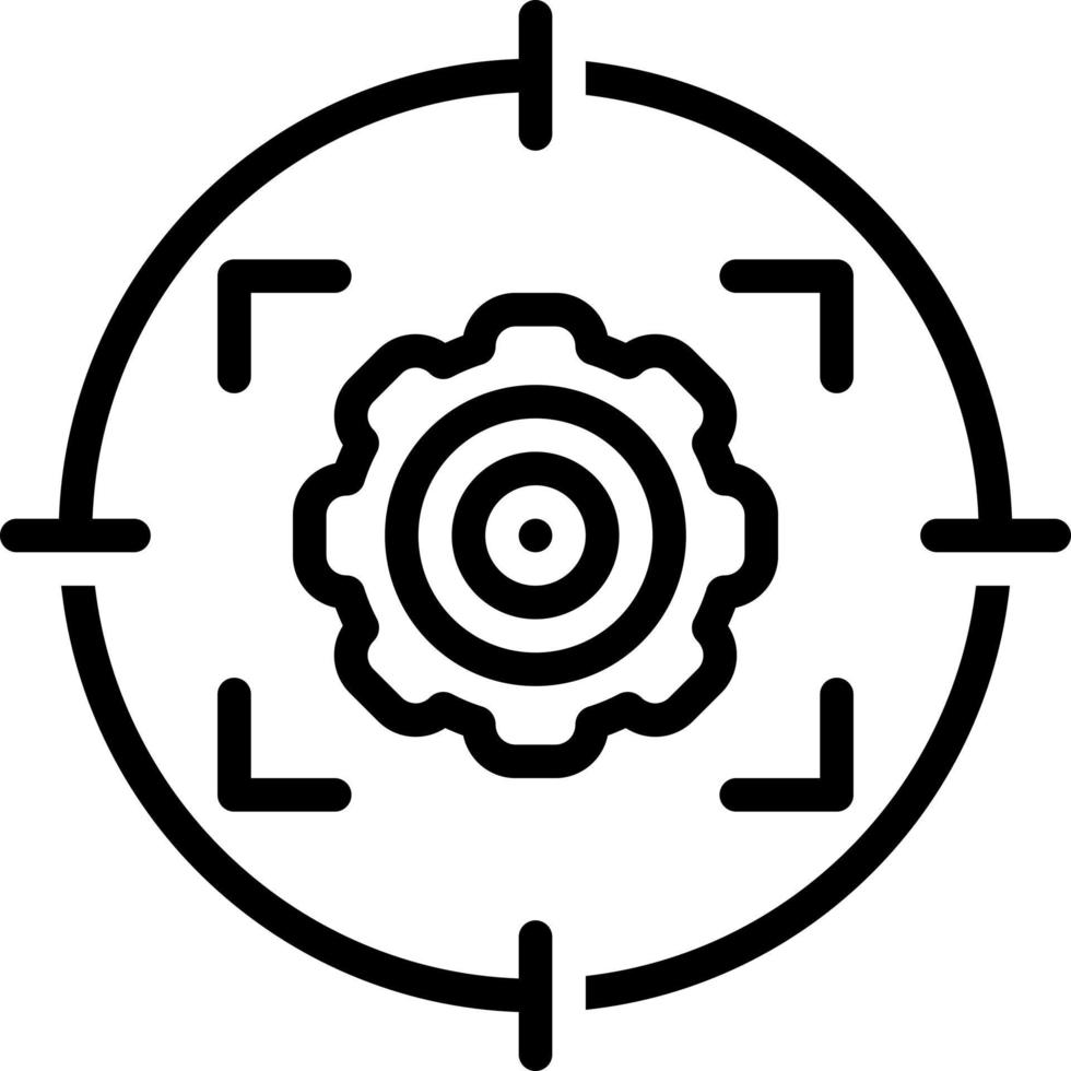 line icon for scope vector