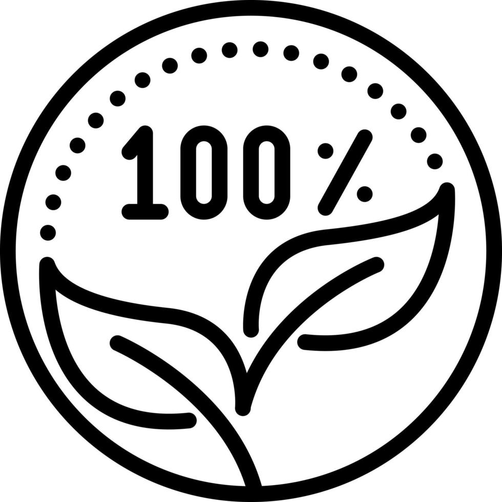 line icon for organic vector