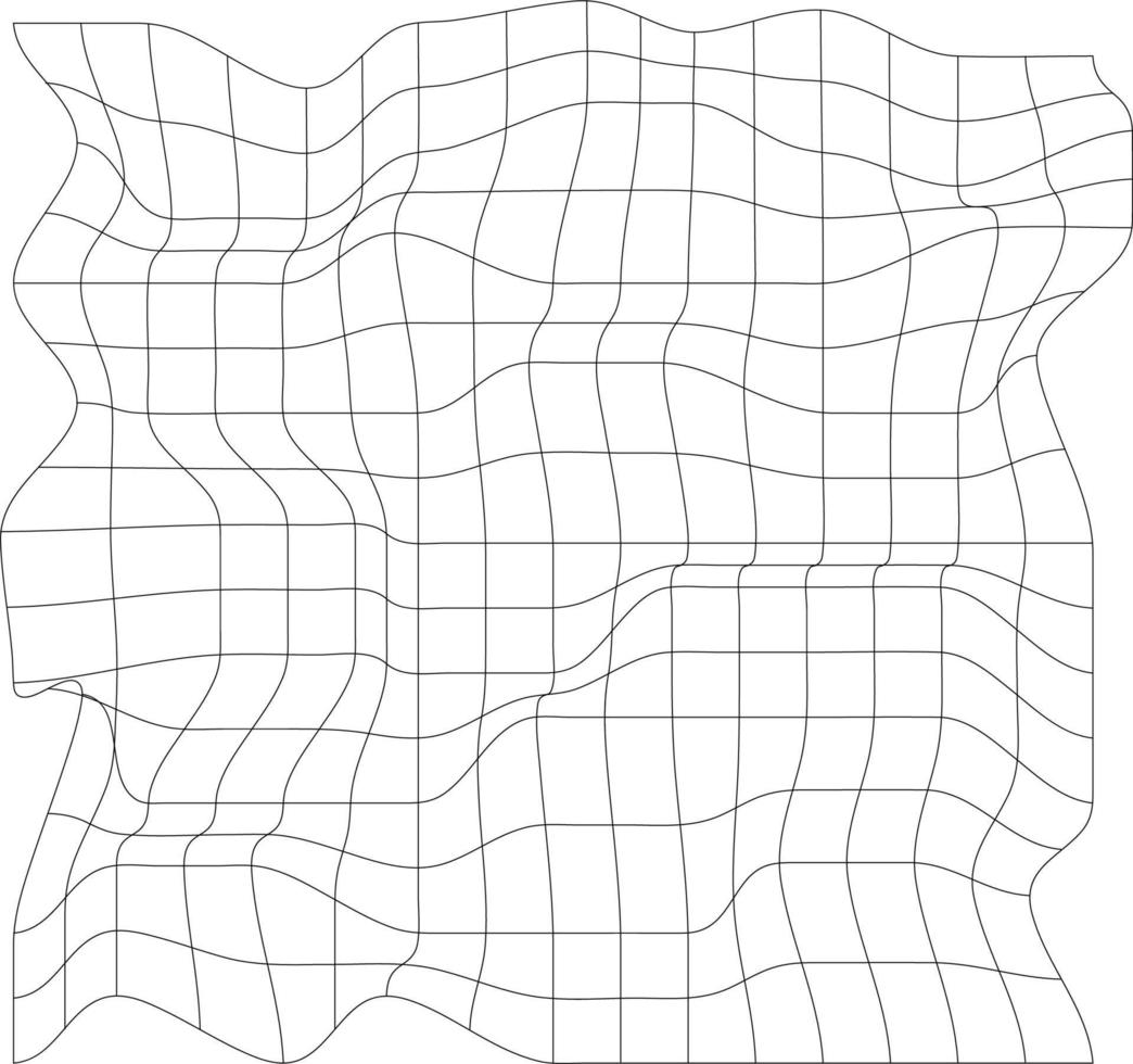 Single Black Wireframe Element vector