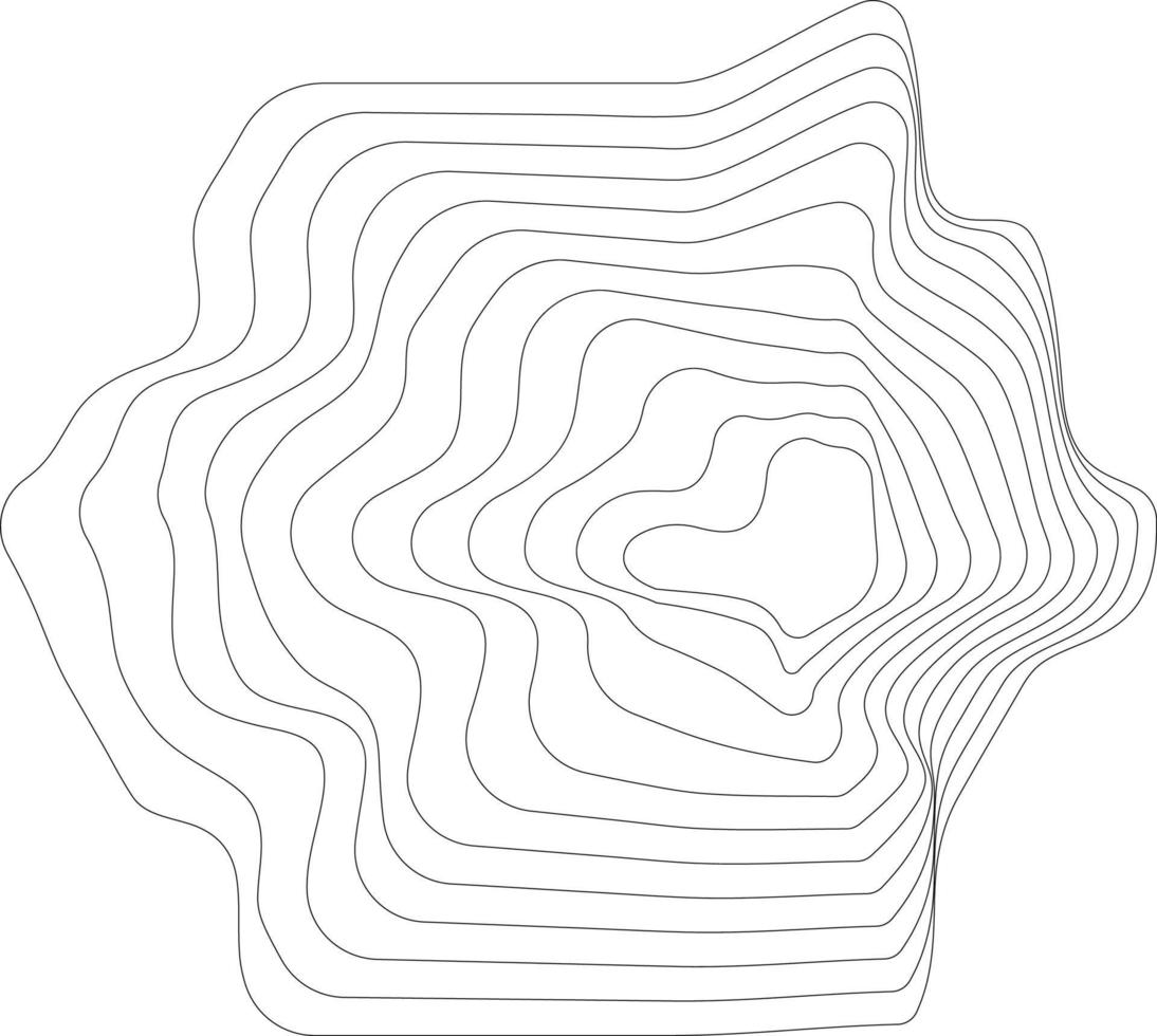 Single Black Wireframe Element vector