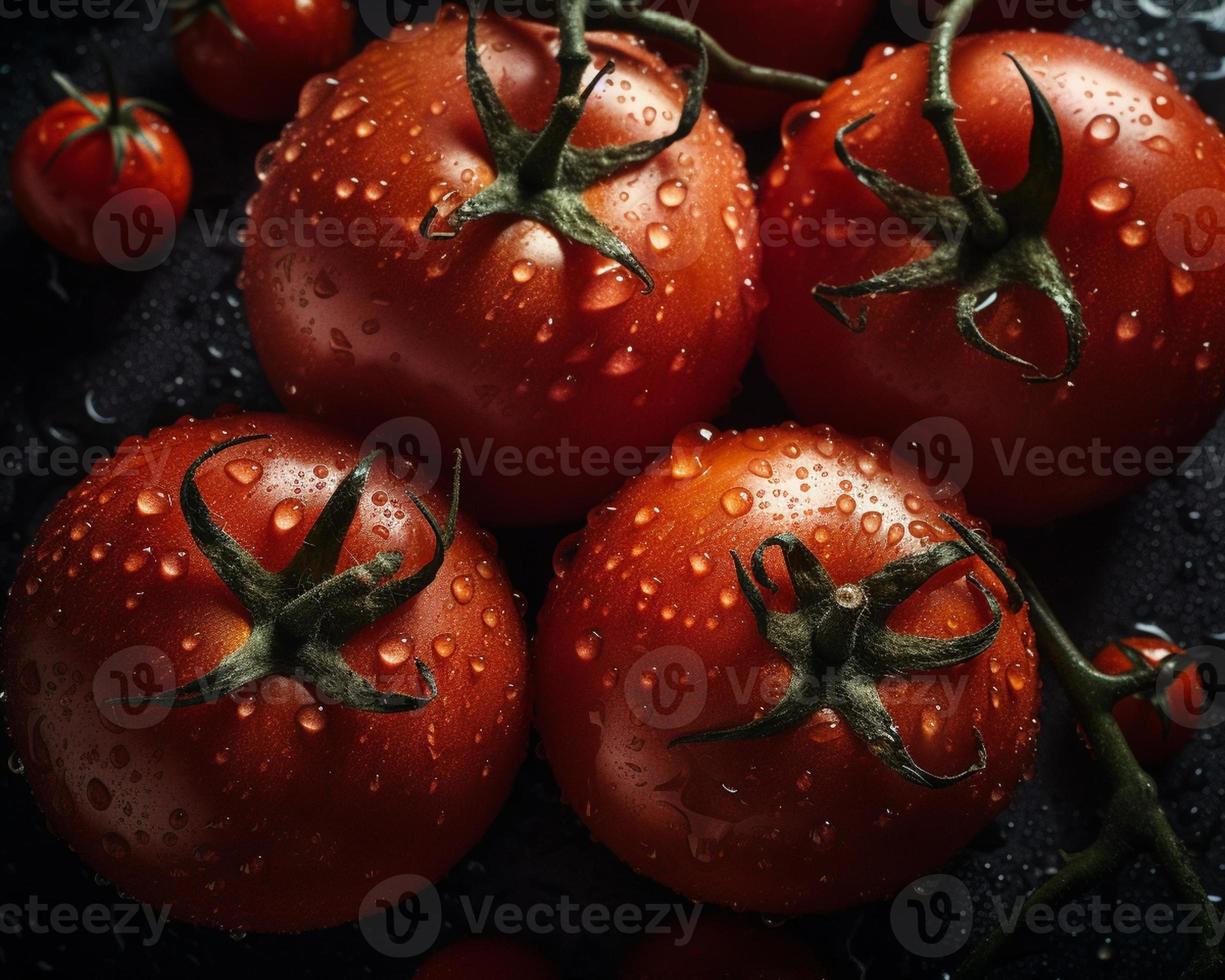 Fresco rojo Tomates vegetal foto