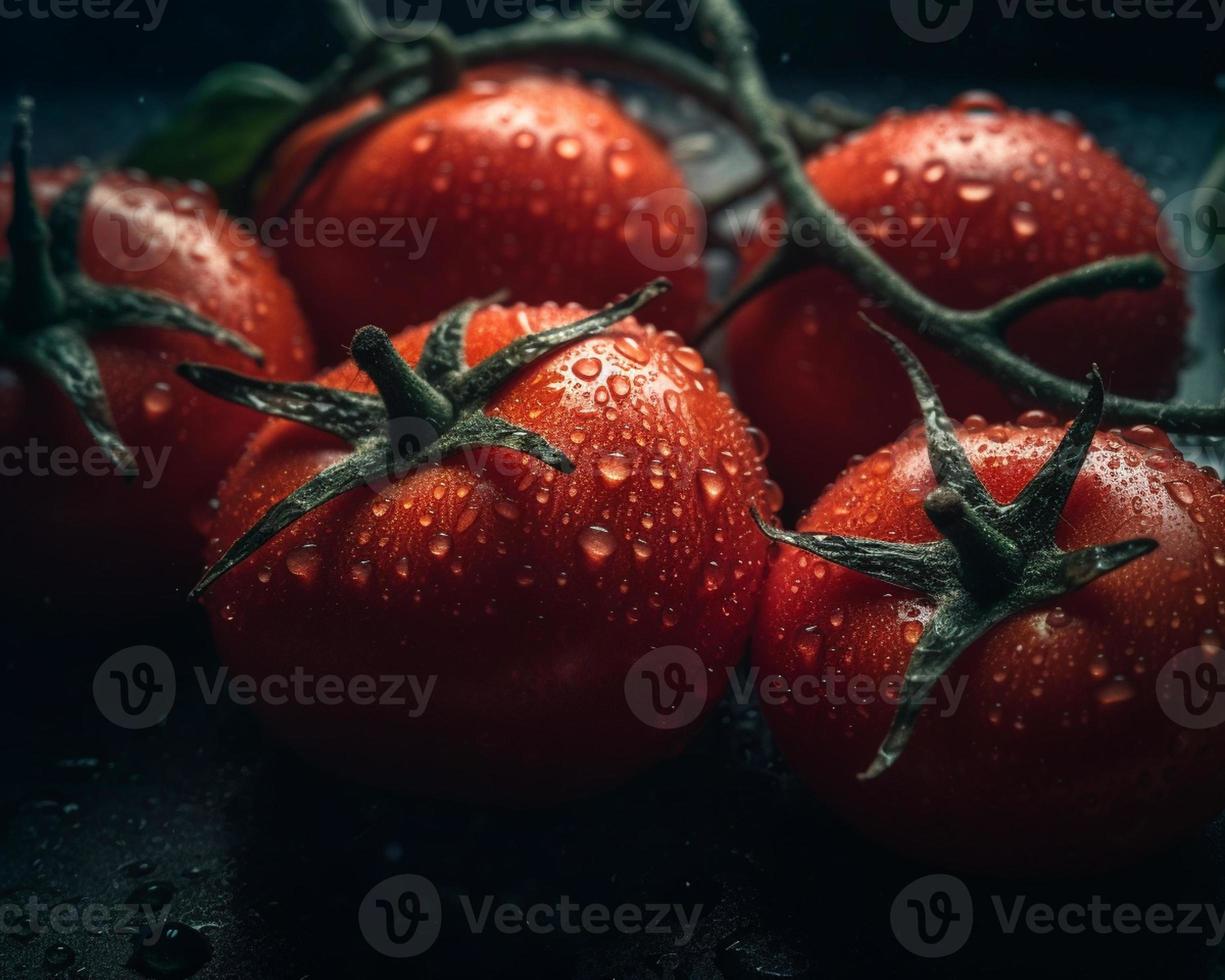 fresh red tomatoes vegetable photo