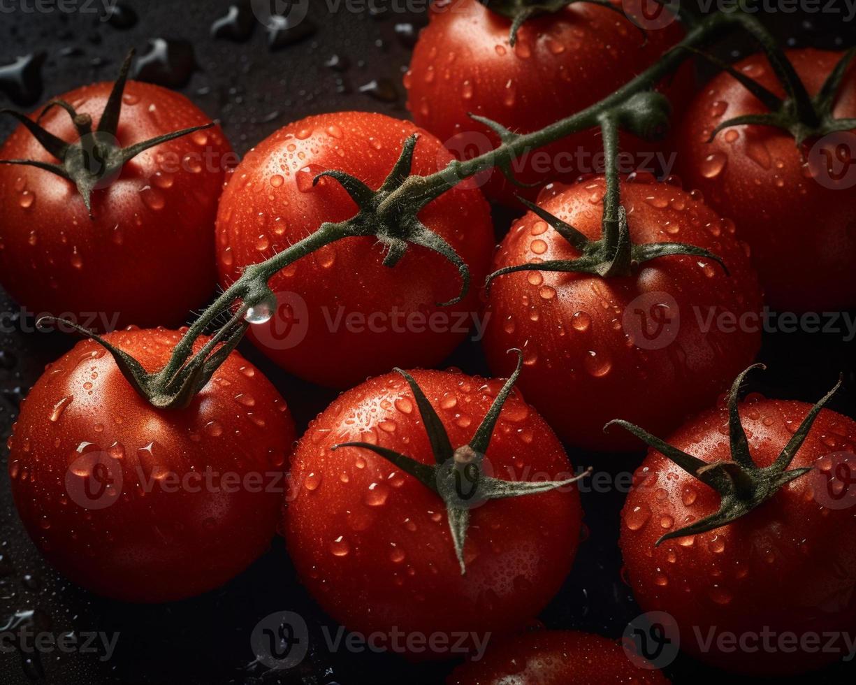 fresh red tomatoes vegetable photo