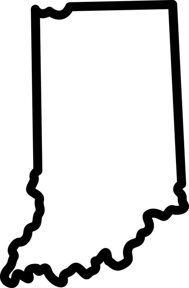 line icon for indiana vector