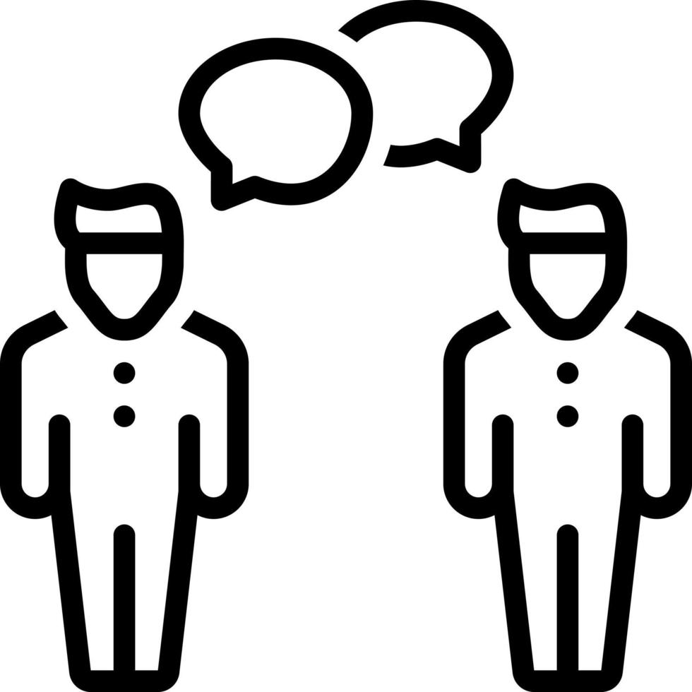 line icon for opinion vector