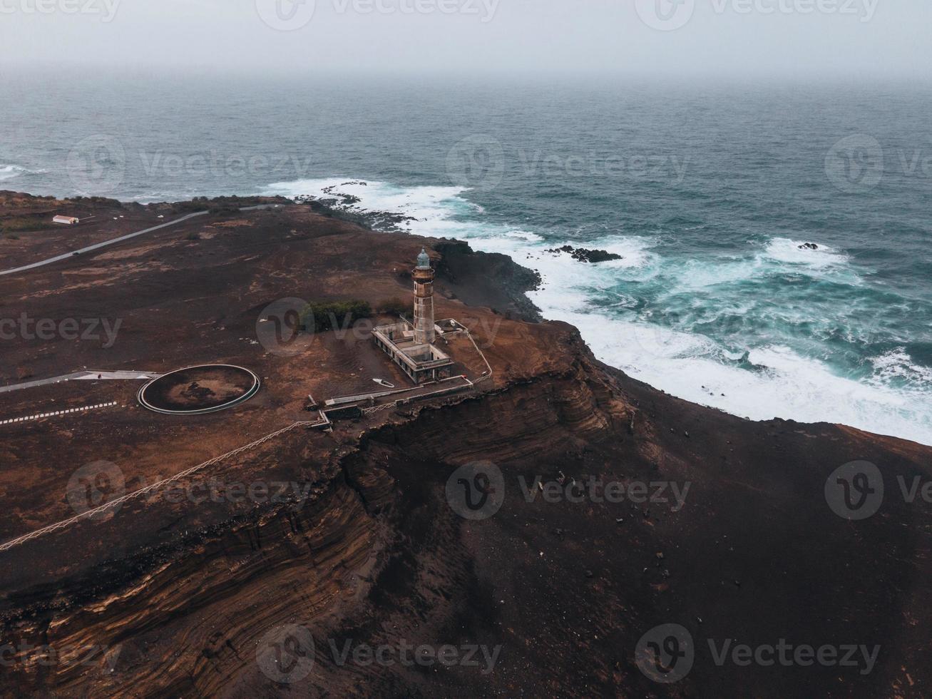 zumbido ver de paisaje a capelinhos en faial, el azores foto