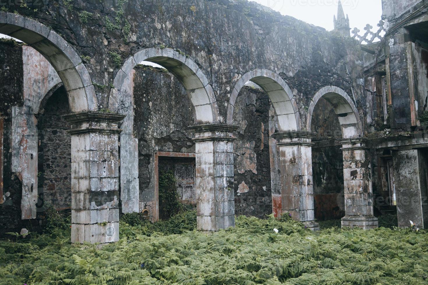 Abandoned Church - Igreja de Sao Mateus in Faial, the Azores photo