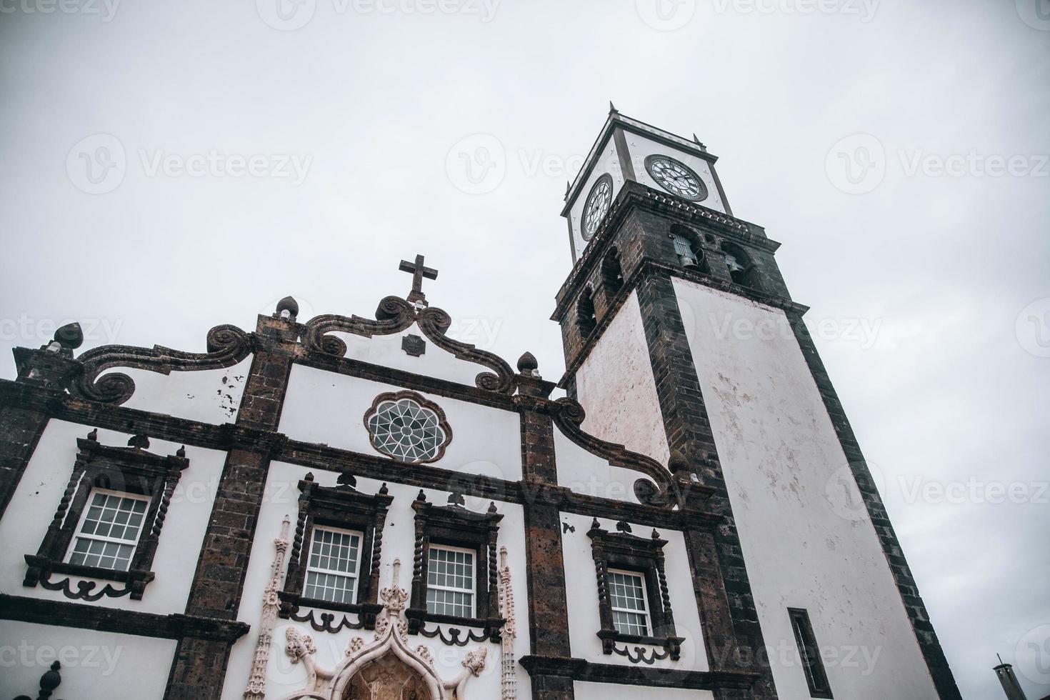 VIews of Igreja Matriz de Sao Sebastiao in  Ponta Delgada in Sao Miguel, Azores photo