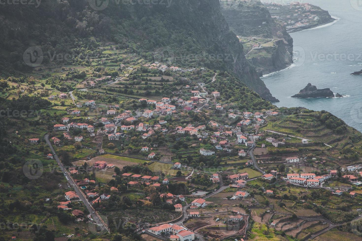 View from Miradouro da Beira da Quinta in Madeira, Portugal photo