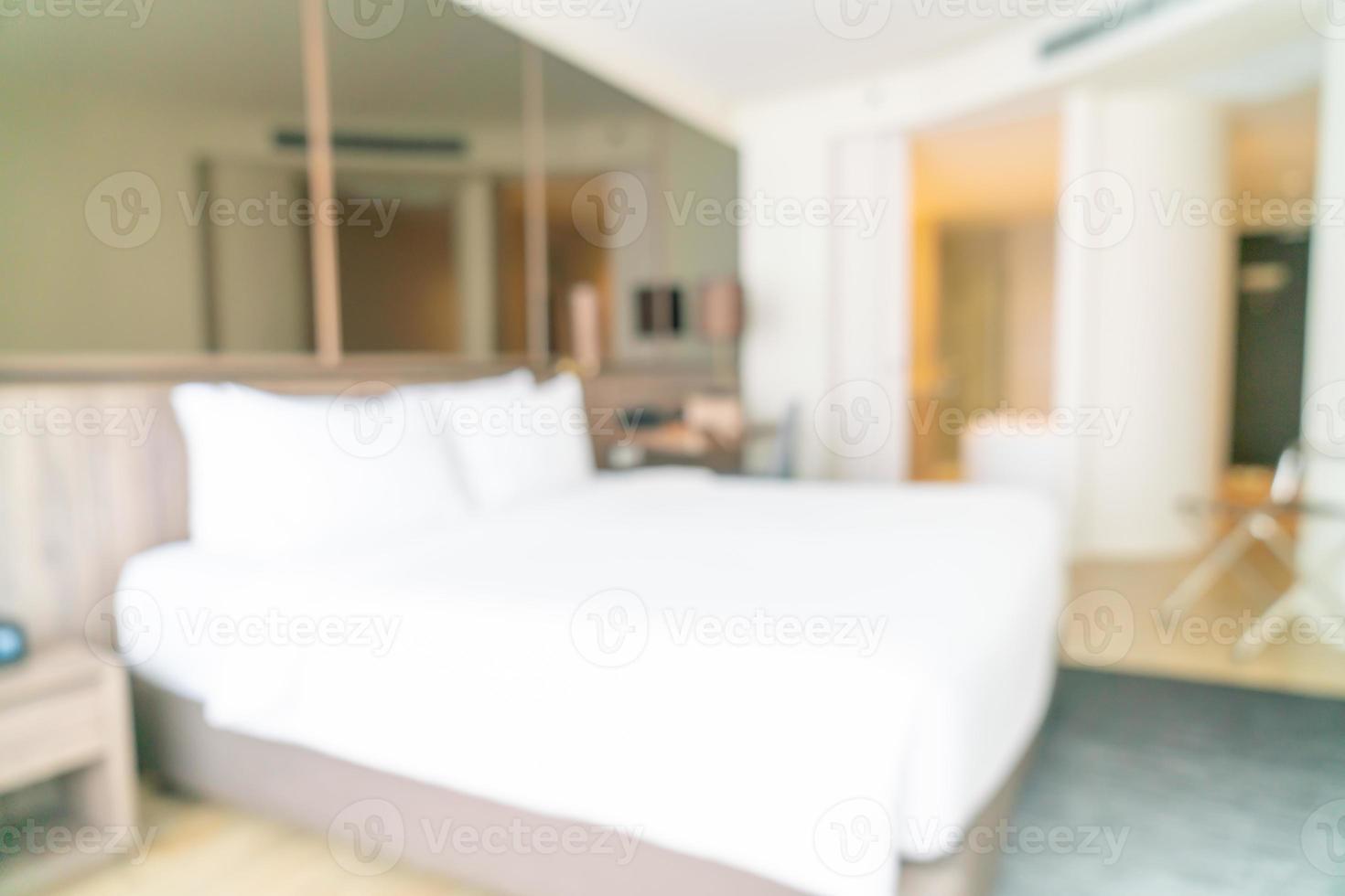 abstract blur luxury bedroom for background photo