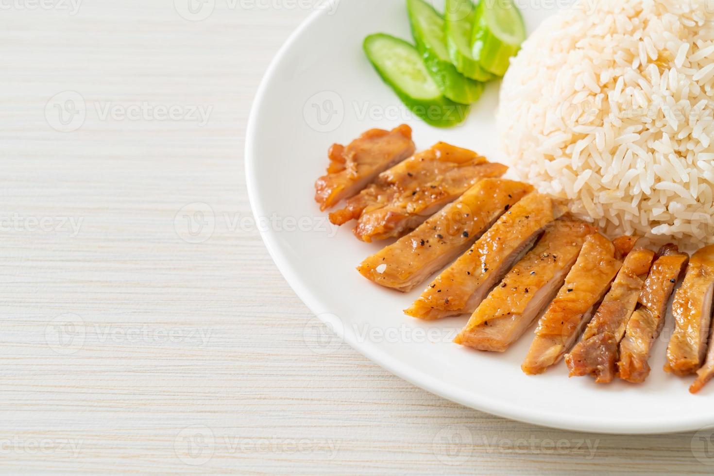 Grilled Chicken with Steamed Rice photo