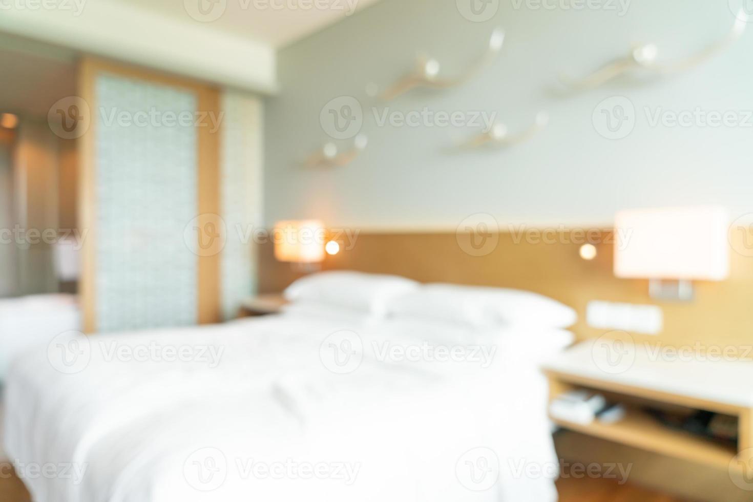 abstract blur bedroom for background photo