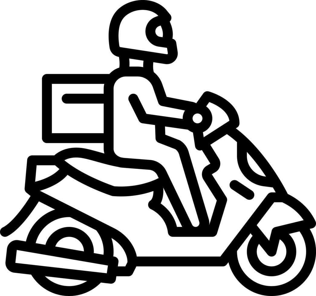 line icon for delivery vector