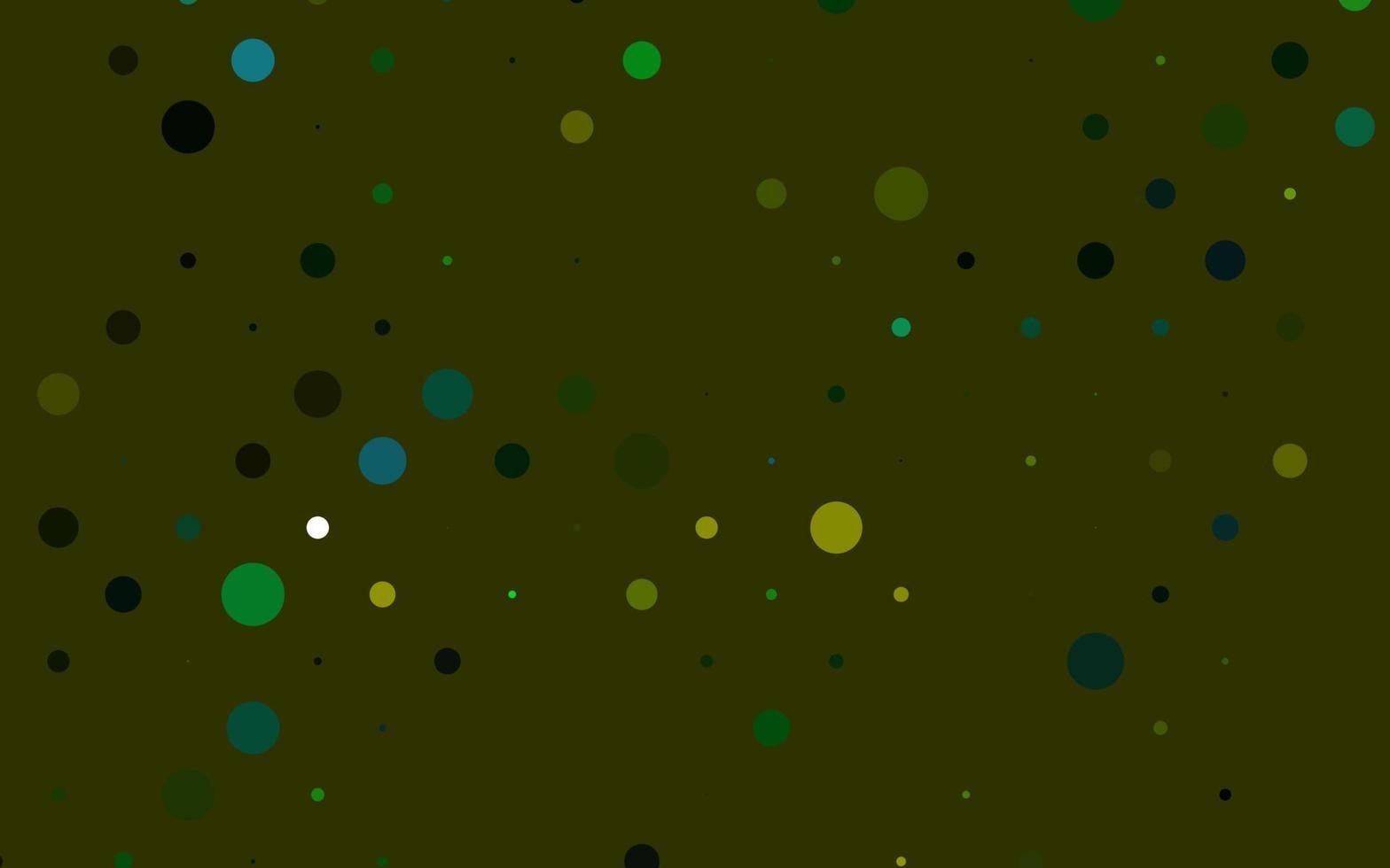 Light Green, Yellow vector texture with disks.