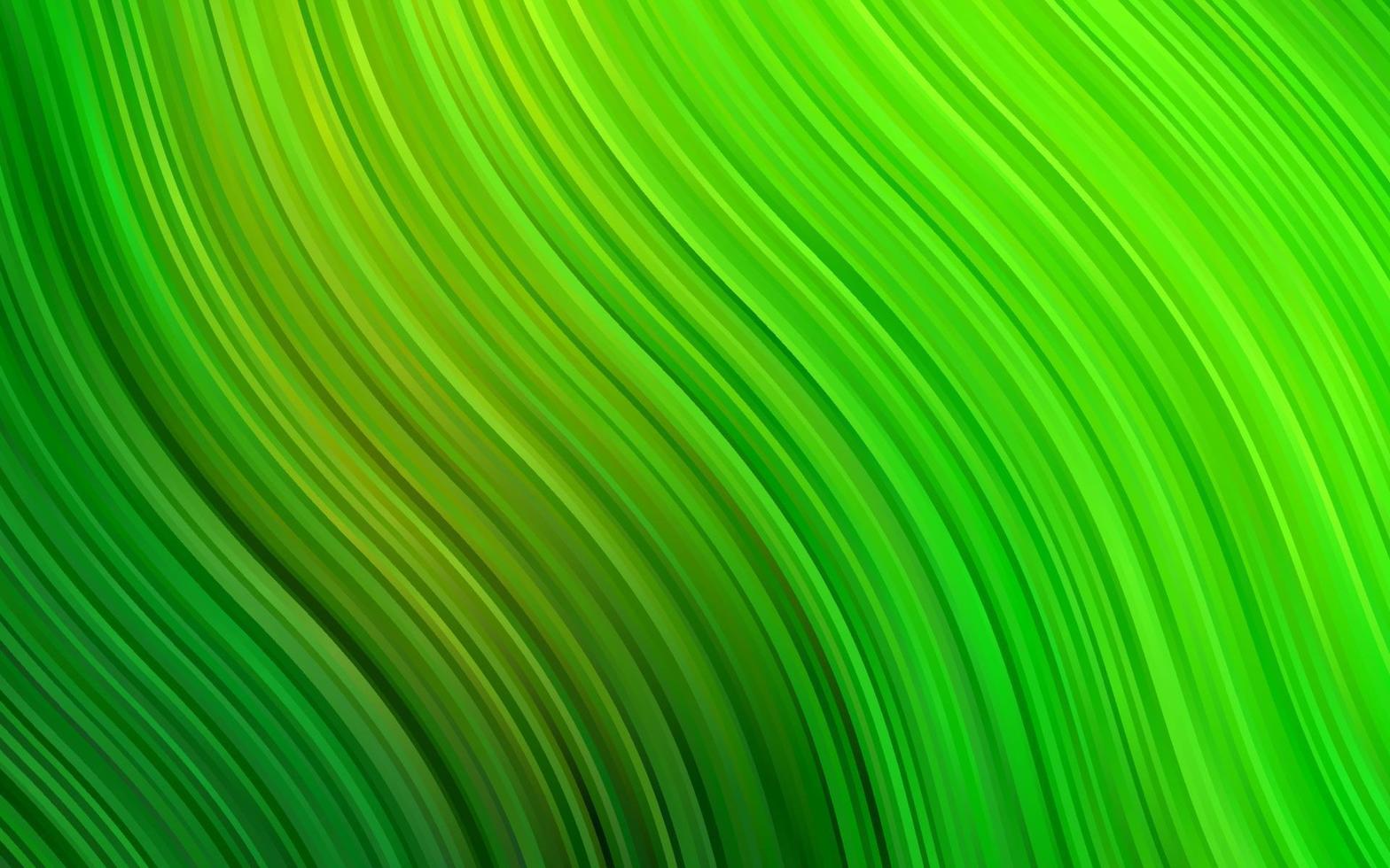Light Green vector pattern with lines, ovals.