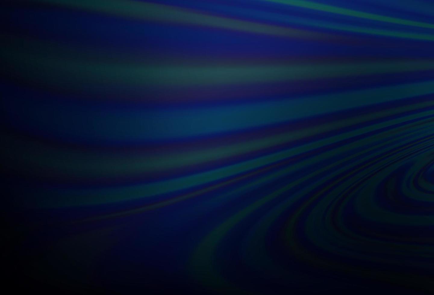 Dark BLUE vector background with curved circles.