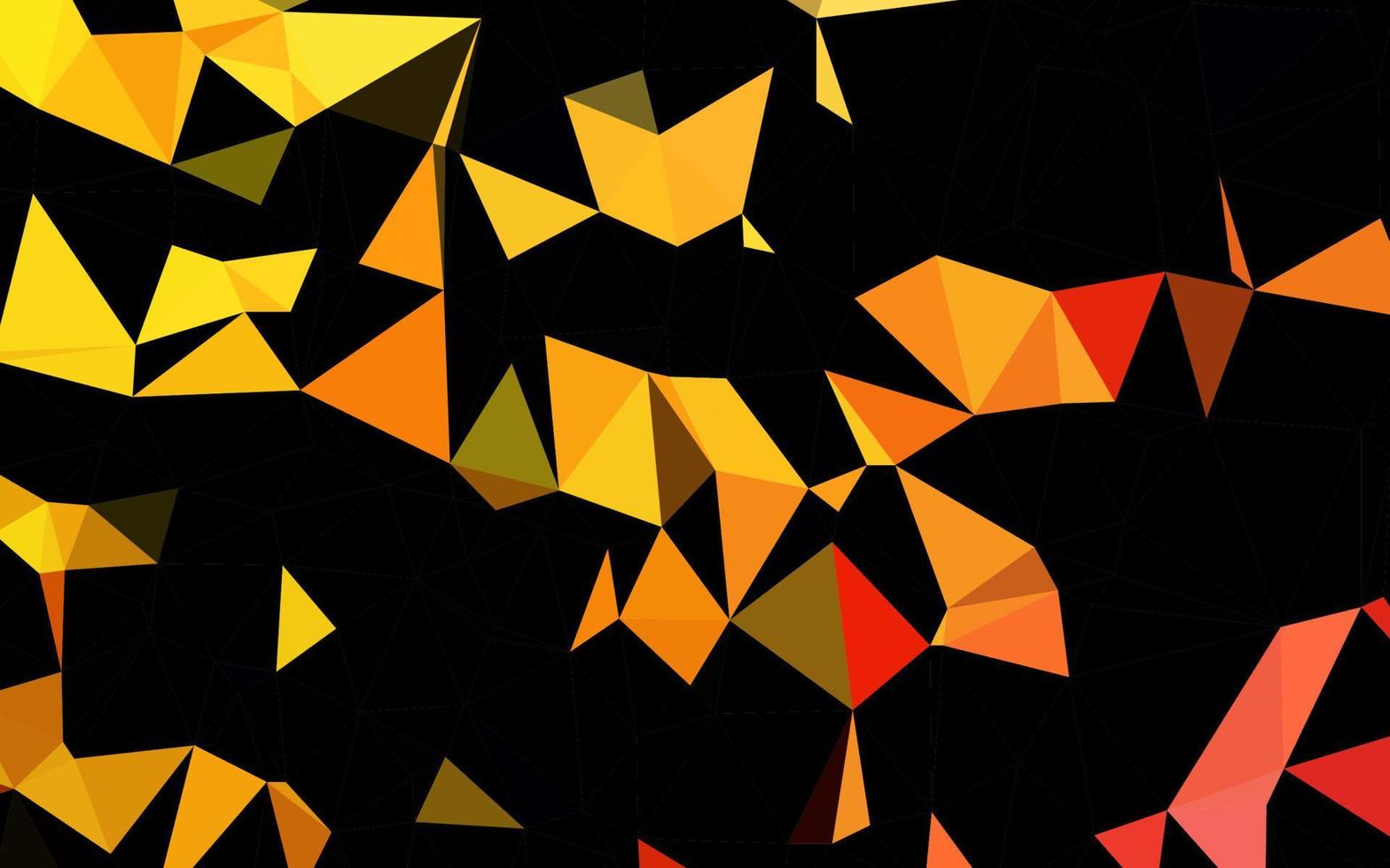 Light Yellow, Orange vector abstract mosaic backdrop.