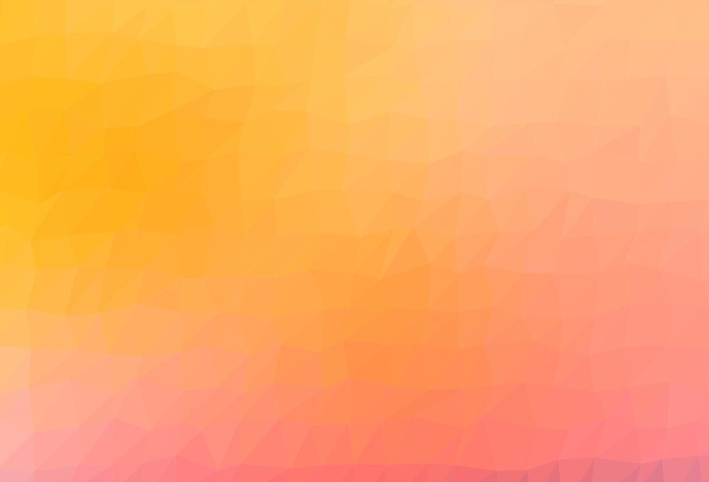 Light Yellow, Orange vector low poly cover.