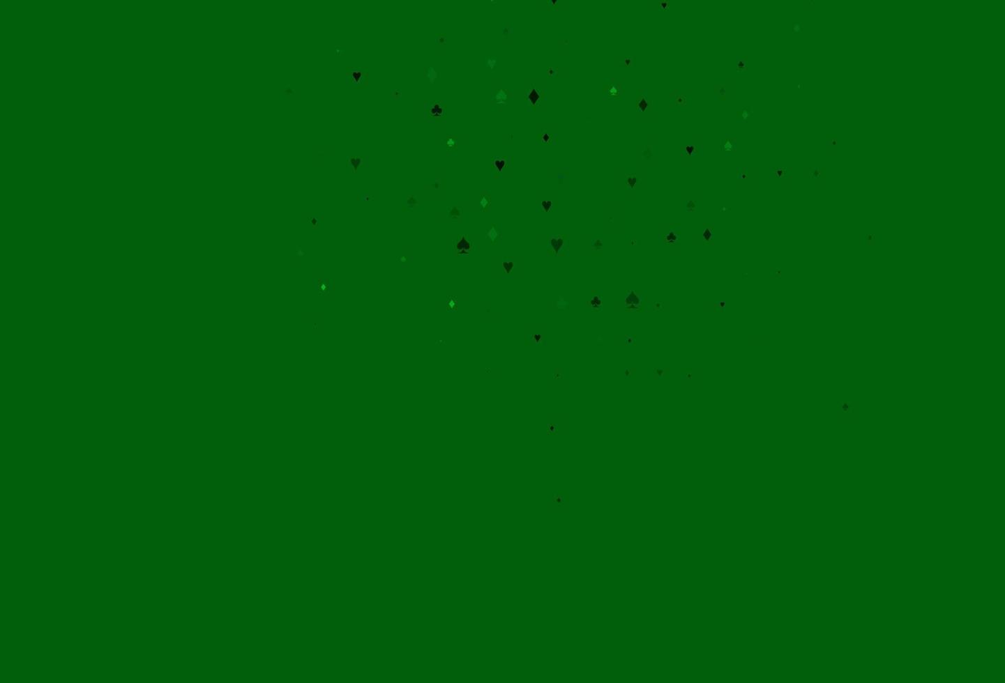 Light Green vector pattern with symbol of cards.