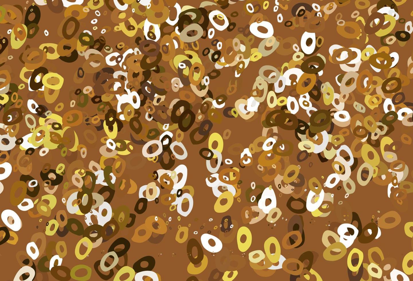 Light Yellow, Orange vector layout with circle shapes.