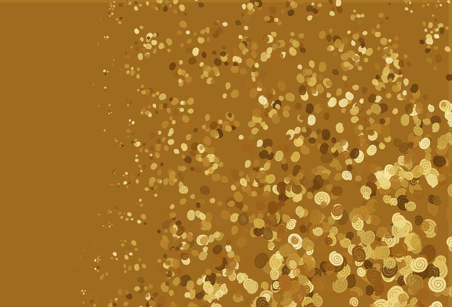 Light Yellow, Orange vector background with bent lines.