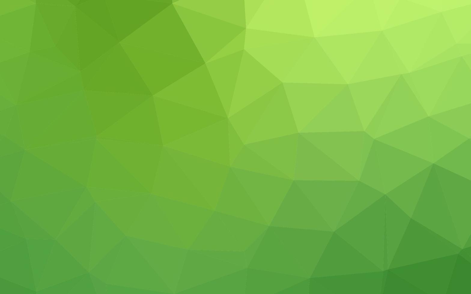 Light Green vector abstract polygonal layout.