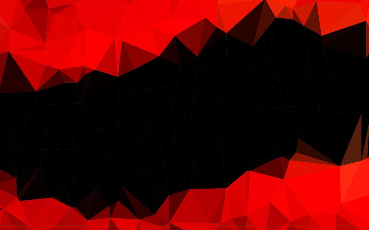 Light Red vector shining triangular pattern.