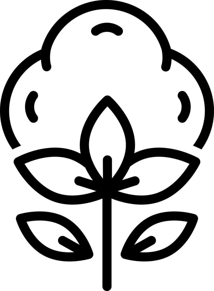 line icon for cotton vector