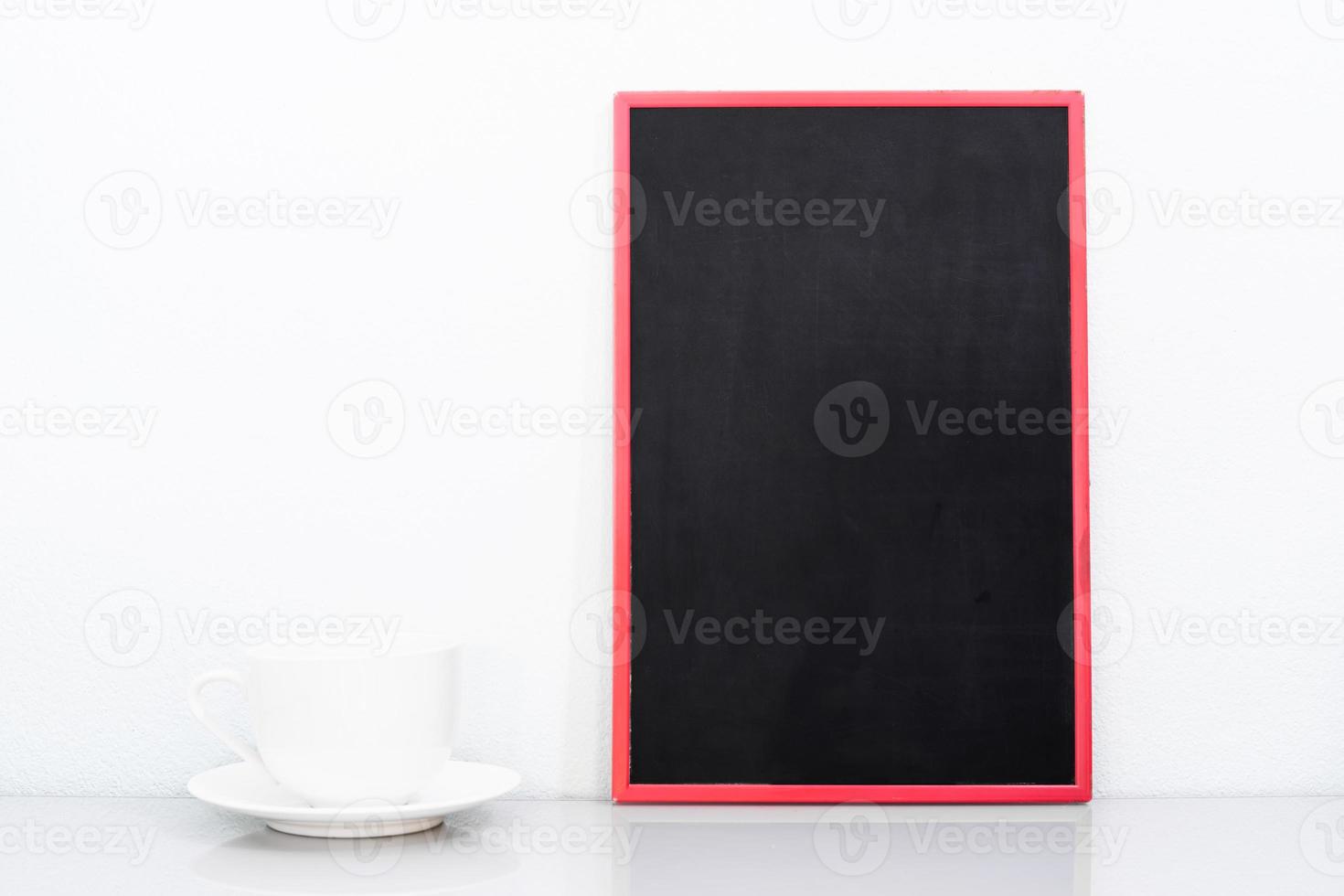 Chalkboard mock up and coffee cup photo
