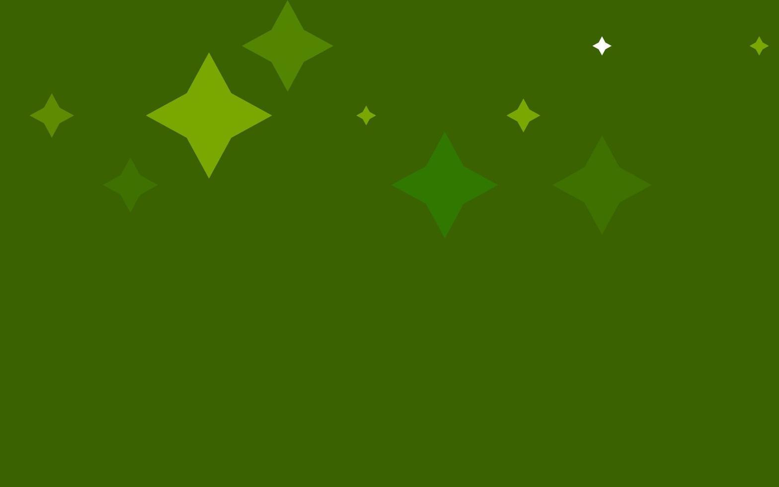 Light Green vector cover with small and big stars.