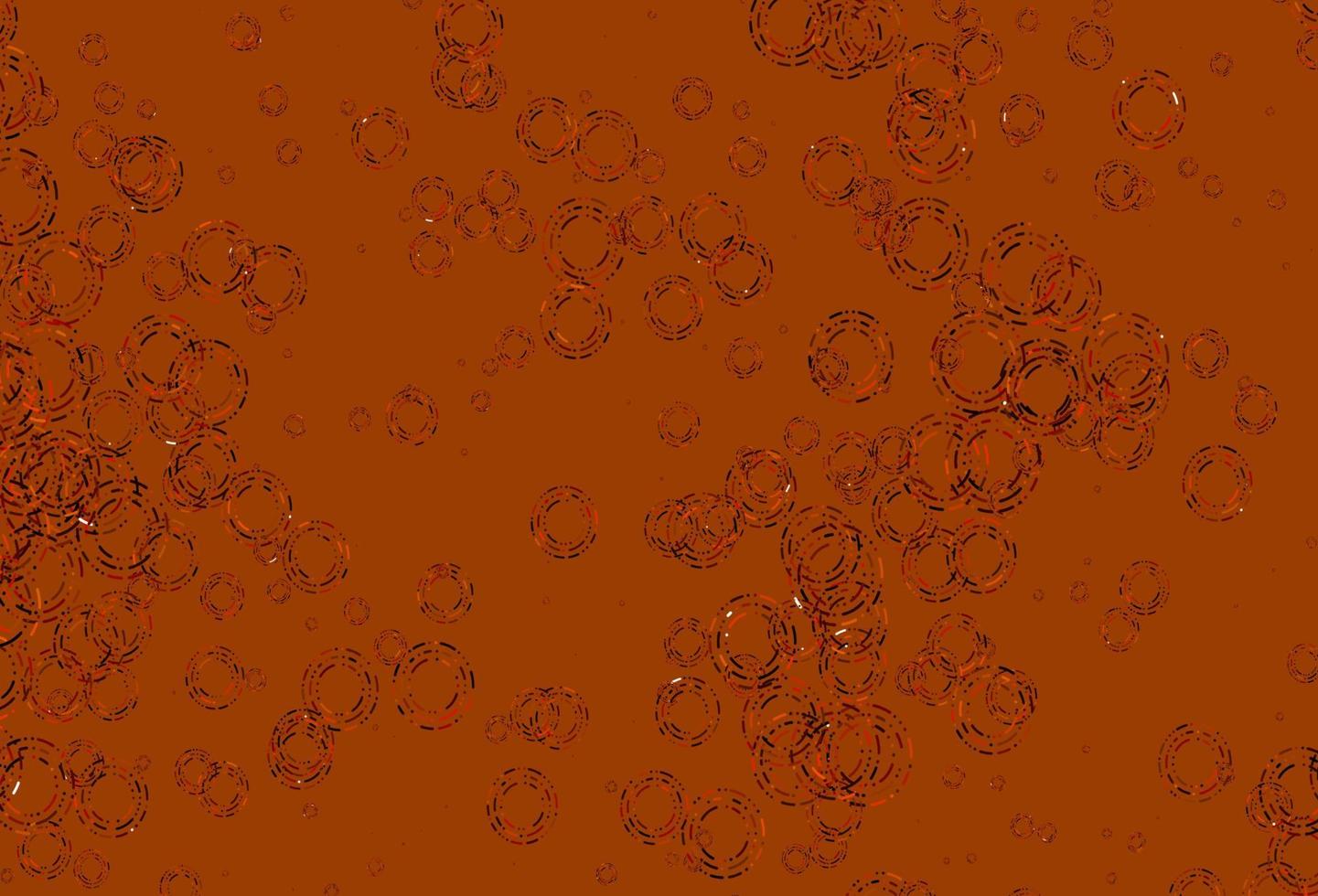 Light Yellow, Orange vector backdrop with dots.
